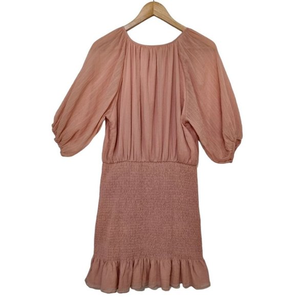 THE FATED Meiere Mini Dress Dusty Pink - Size 14 BNWT - Picture 6 of 9